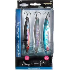 FLADEN Nidingen Flash 28g Meerforellen-Blinker 3er Set -Shakespeare - Pure Fishing 7011 TR1 1280x1280