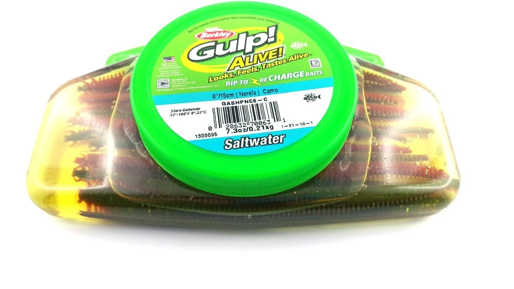 BERKLEY - Pure Fishing Berkley Gulp! Alive Nereis 15cm - Seeringelwurm 14 Stück 5 BERKLEY - Pure Fishing Berkley Gulp! Alive Nereis 15cm - Seeringelwurm 14 Stück – Bild 5