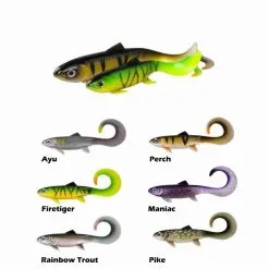 EFFZETT PIKE SEDUCER CURL TAIL - Loser Gummifisch 2er Pack -Shakespeare - Pure Fishing Pike Seducer Curl Tail Farbcode 773485 1280x1280