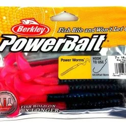 BERKLEY - Pure Fishing Berkley PowerBait Power Worms 18cm -Shakespeare - Pure Fishing PowerBait Power Worms Blue Fleck Firetail 1307481tHC1B9DM7V37v 1280x1280