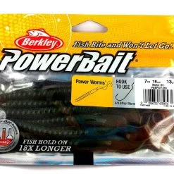 BERKLEY - Pure Fishing Berkley PowerBait Power Worms 18cm -Shakespeare - Pure Fishing PowerBait Power Worms Motor Oil 1307490uFq76NybcxSfk 1280x1280